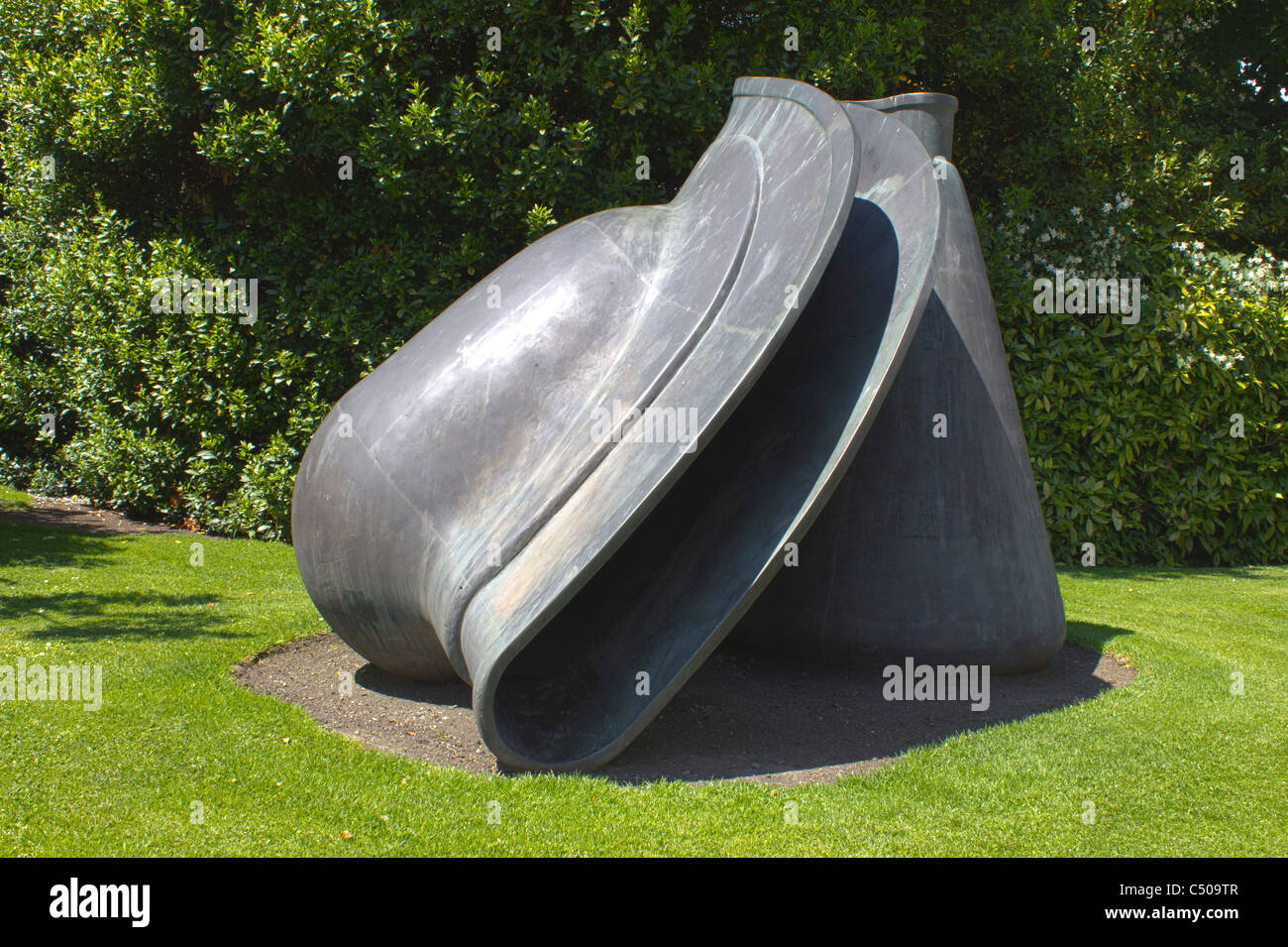 Untitled 1988, bronze sculpture by Tony Cragg, Irish Museum of Modern Art, Royal Hospital Kilmainham, Dublin, Ireland Stock Photo