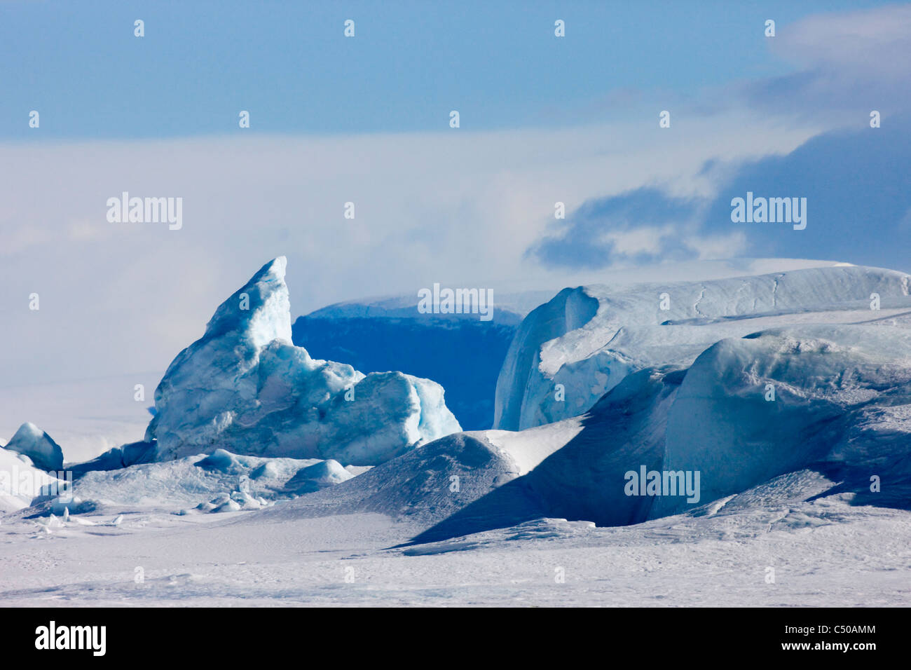Iceberg on Snow Hill Island, Antarctica Stock Photo