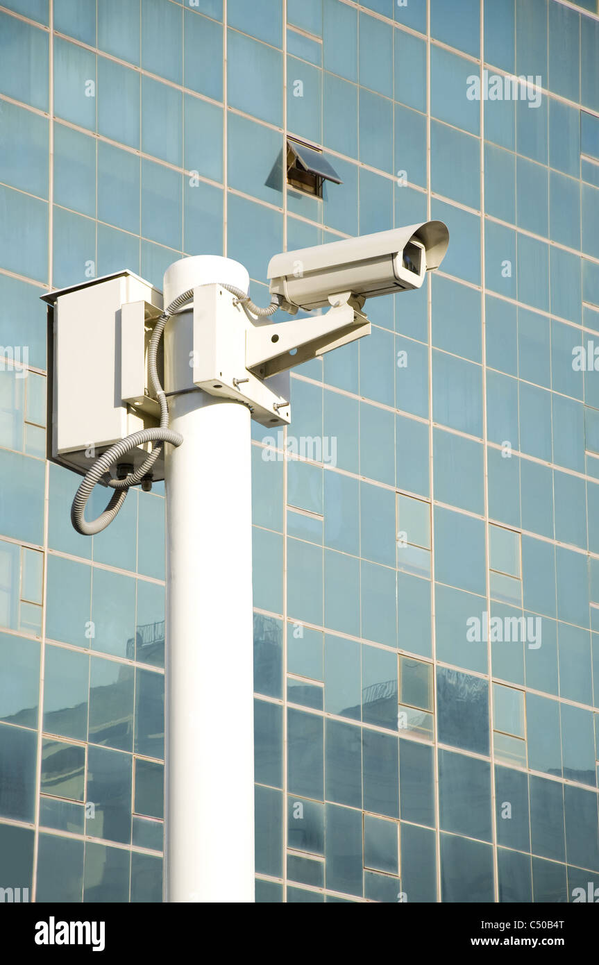 Independent security cameras in the city Stock Photo