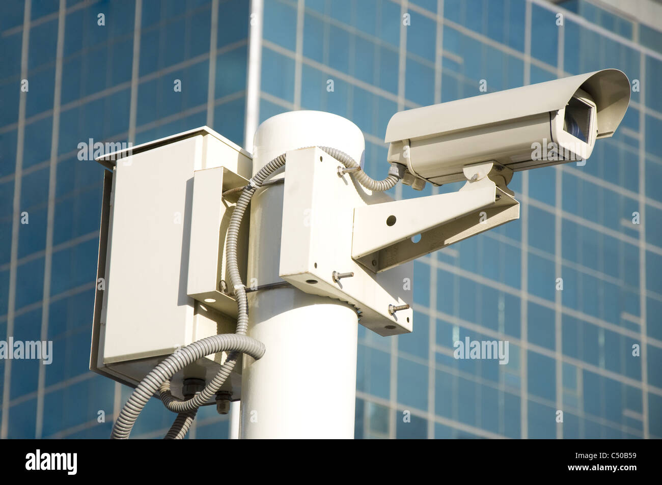Independent security cameras in the city Stock Photo