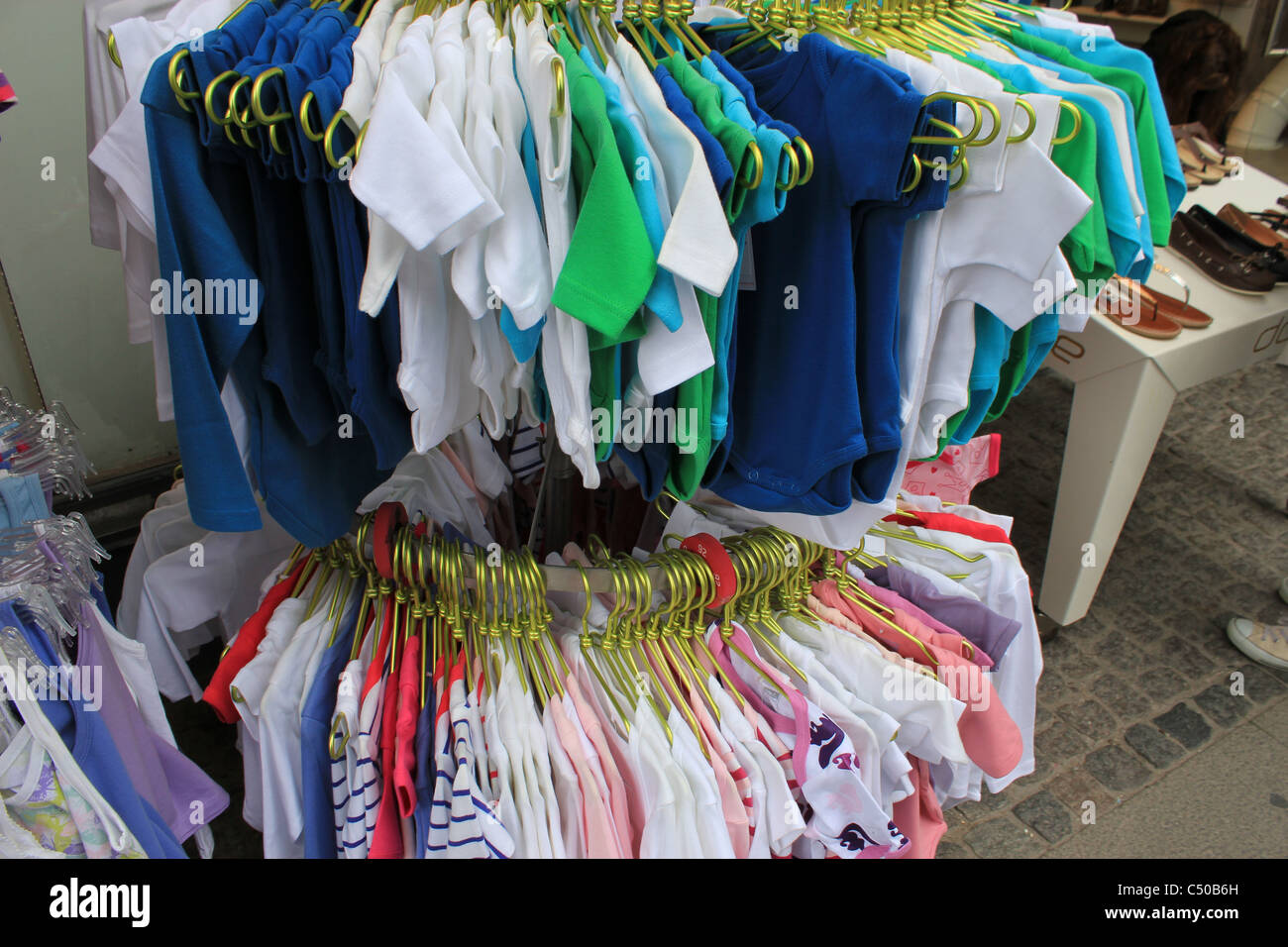 Baby clothes on sale, Name it -shop, Copenhagen Stock Photo