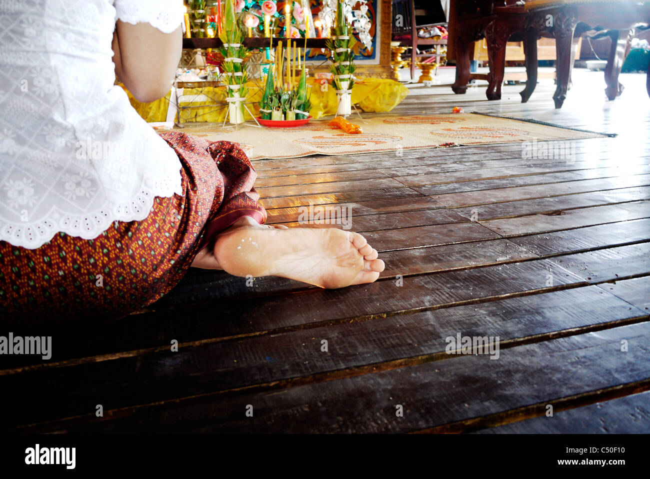 The traditional of cambodian people Stock Photo