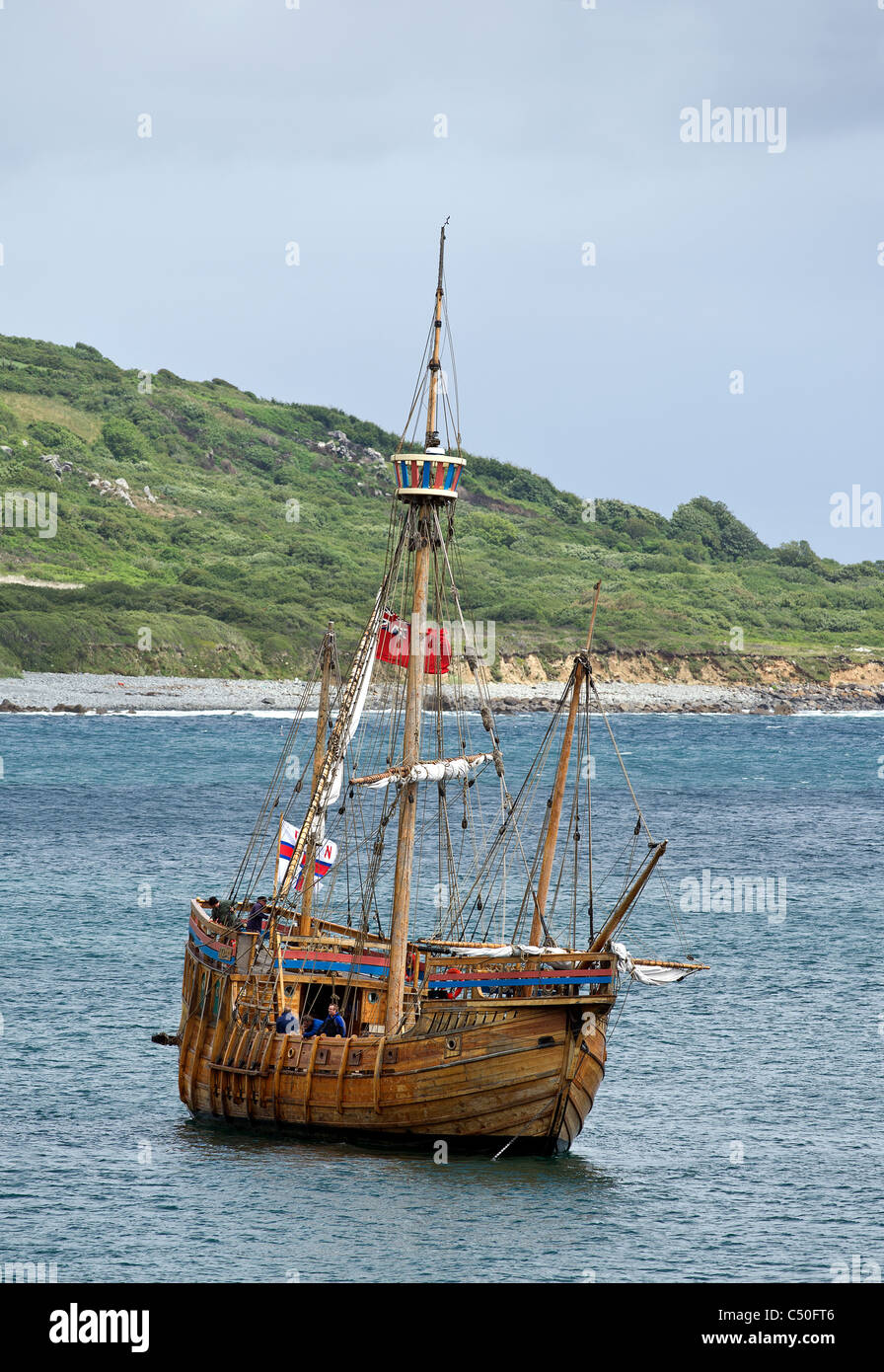 The Matthew a replica of John Cabots ship Stock Photo