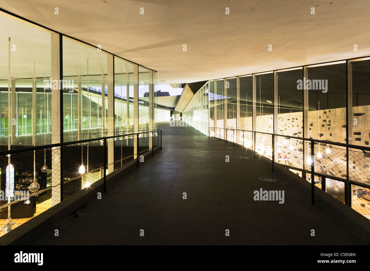 Illuminated TEA Tenerife Espacio de las Artes in the evening, Santa ...