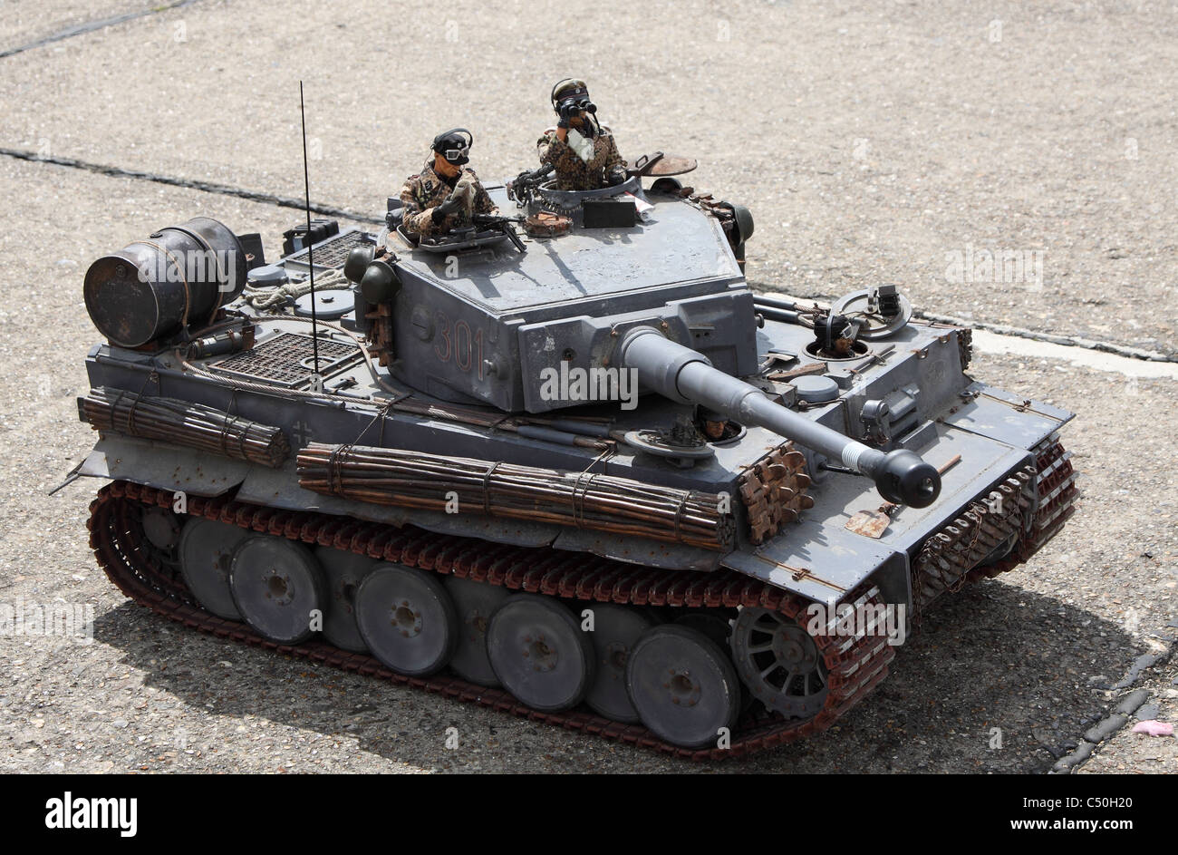 Radio controlled model German second world war tank. Stock Photo