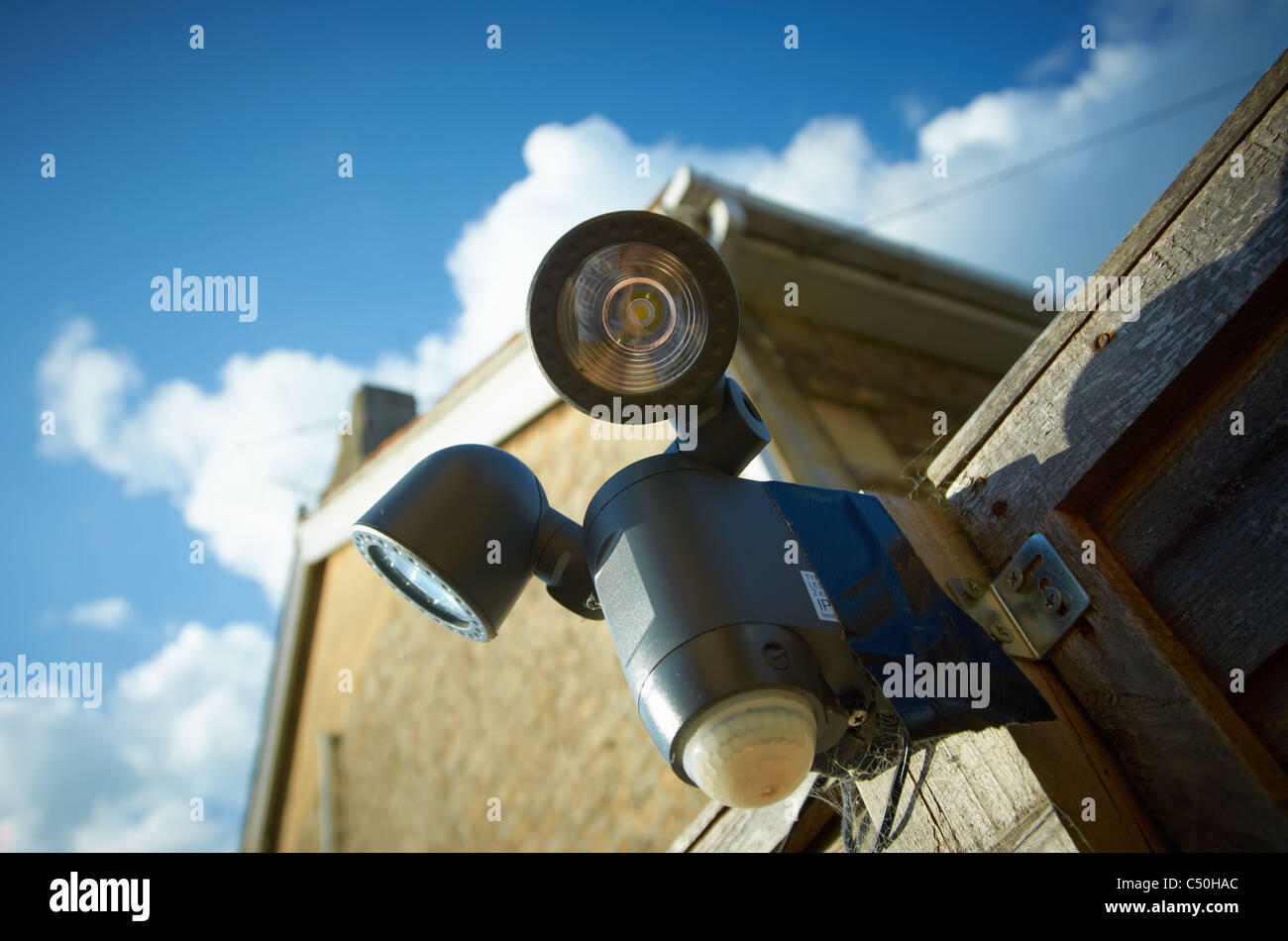 Home security lighting device Stock Photo