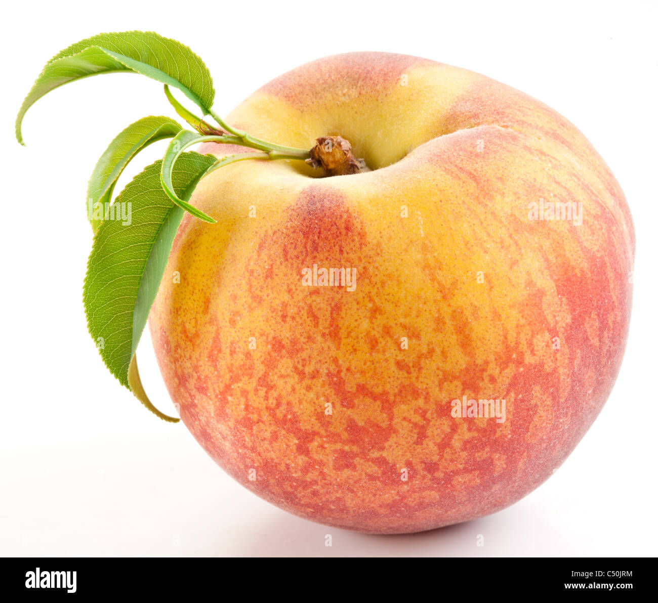 Peach on white hi-res stock photography and images - Alamy