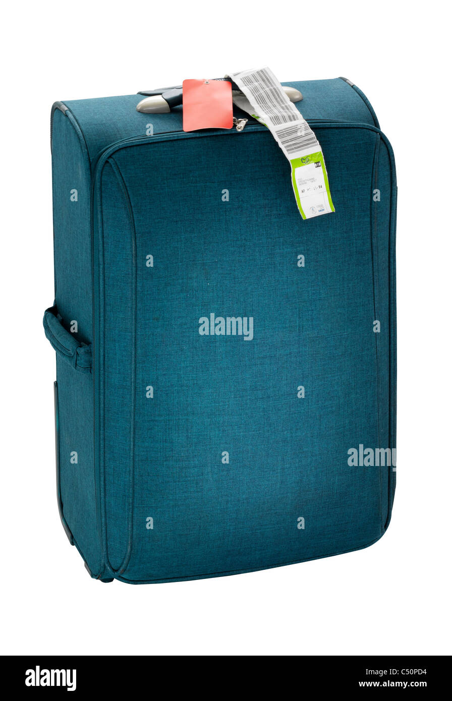 A cut out of a travel suitcase Stock Photo