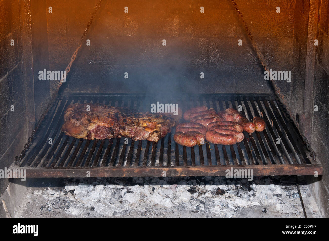 Argentinean Barbecue, Tigre, Buenos Aires, Argentina Stock Photo