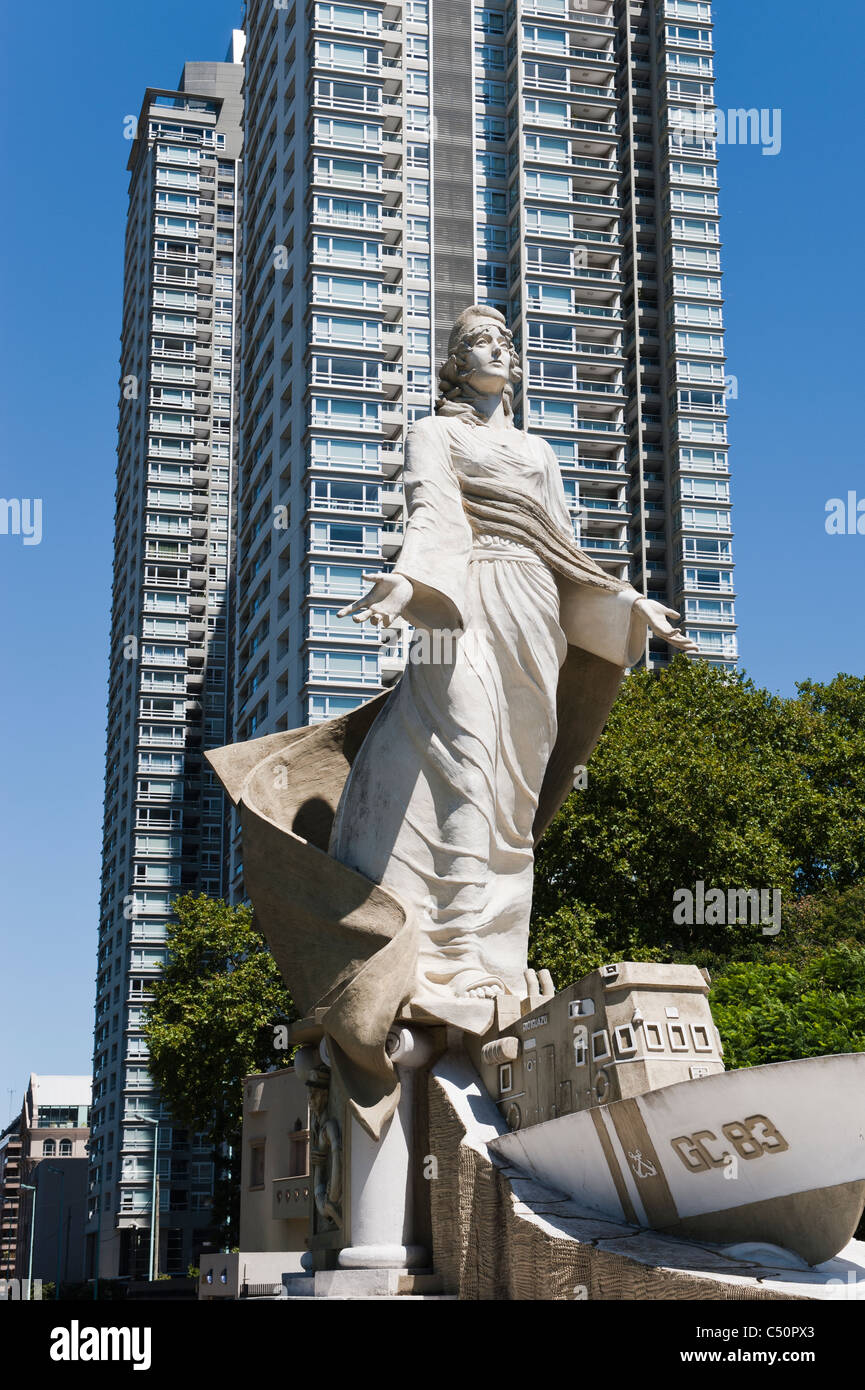 Monument to the Coastguards, Puerto Madero district, Buenos Aires, Argentina Stock Photo
