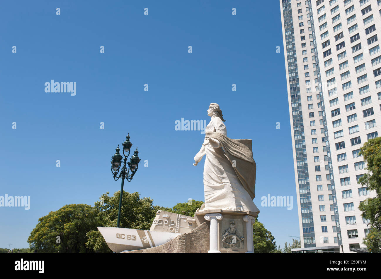 Monument to the Coastguards, Puerto Madero district, Buenos Aires, Argentina Stock Photo