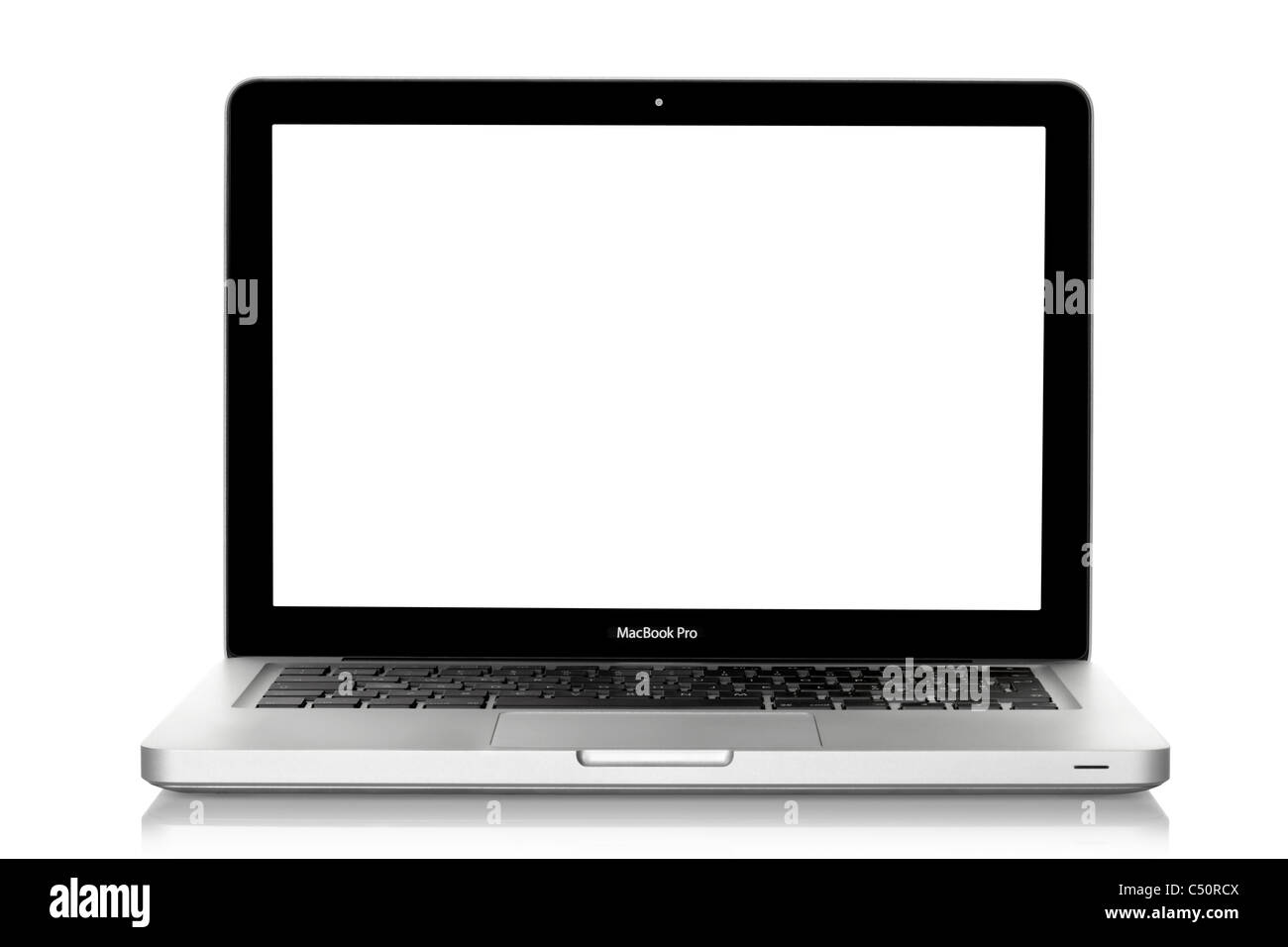 Apple Mac Book Pro laptop isolated on white, clipping path included ...