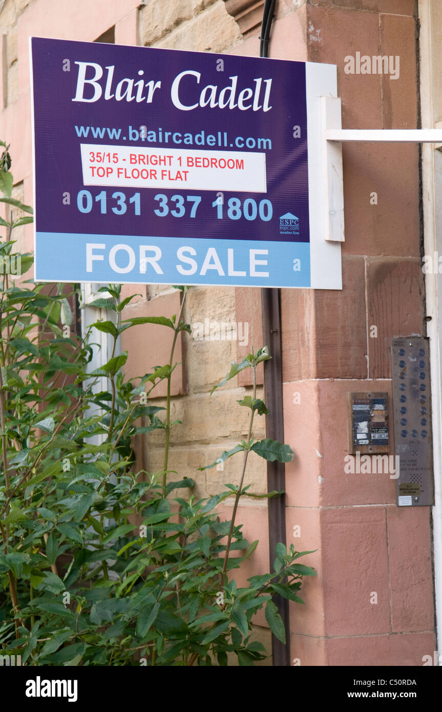 Estate agents / Selling agents signs, Edinburgh 2011, Scotland, UK