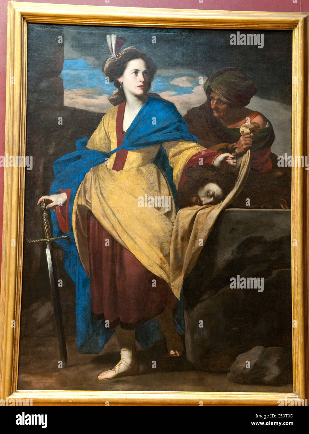 Judith with the Head of Holofernes, ca. 1640, by Massimo Stanzione Stock Photo