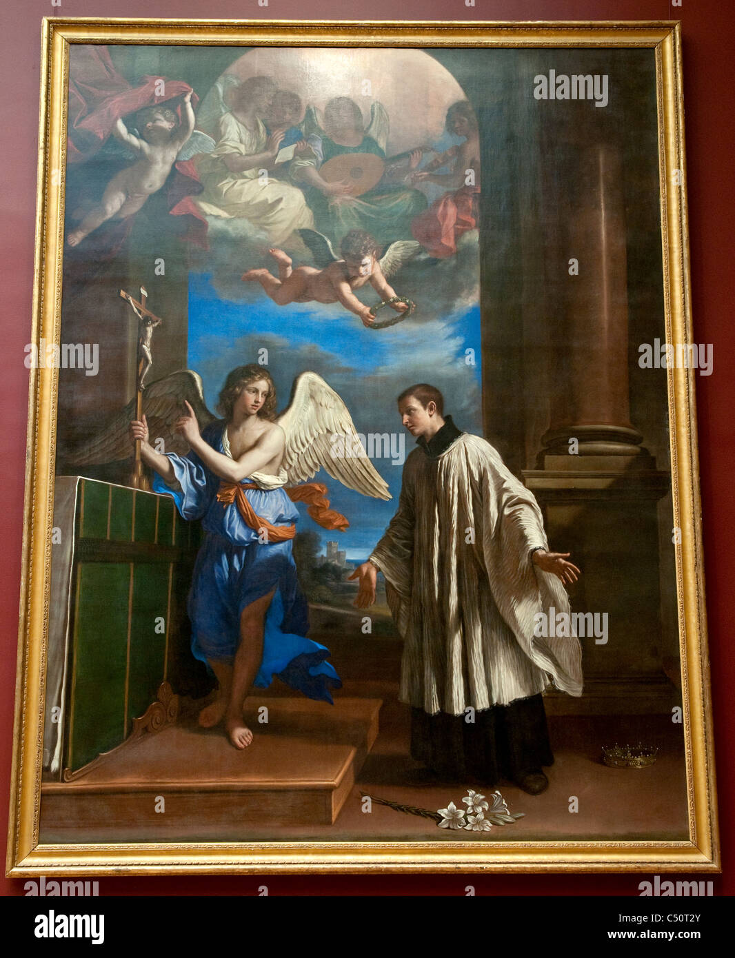 The Vocation of Saint Aloysius (Luigi) Gonzaga, ca. 1650, by Guercino Stock Photo