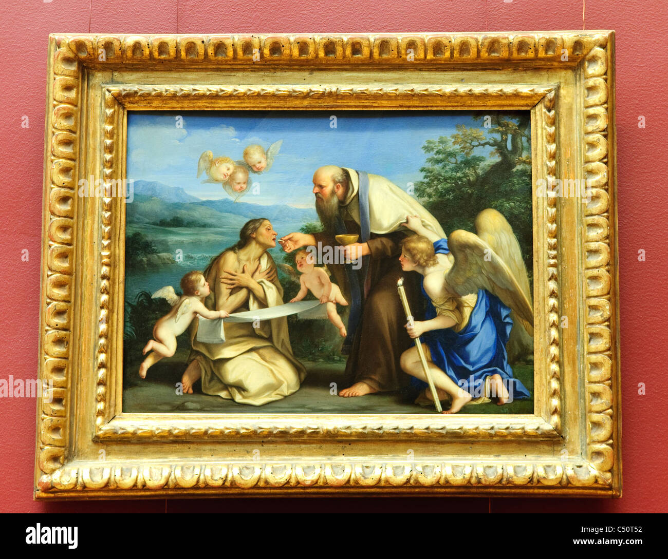 The Last Communion of Saint Mary of Egypt, 1680, by Marcantonio ...