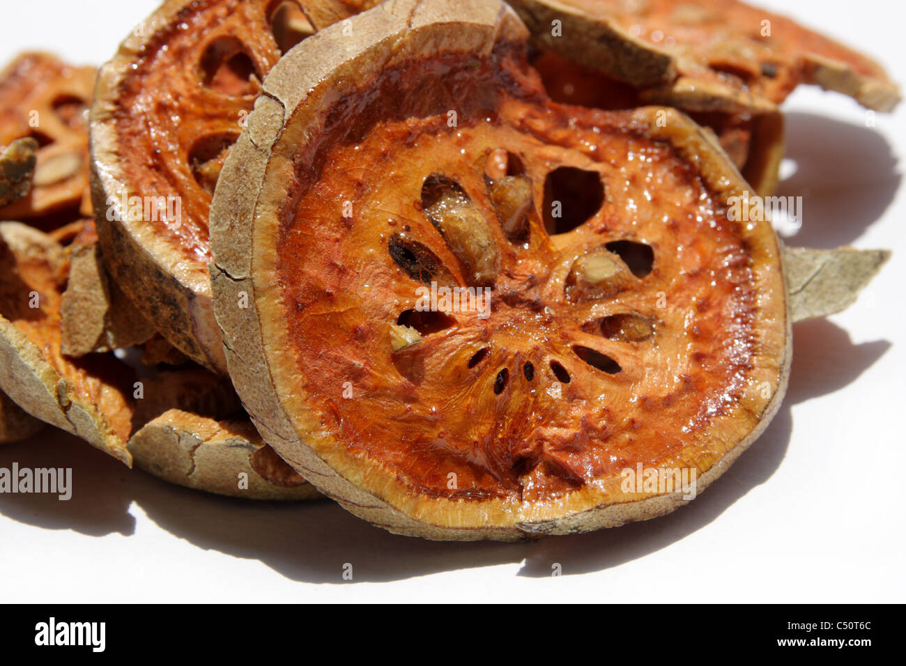 Dried bael fruit Stock Photo Alamy