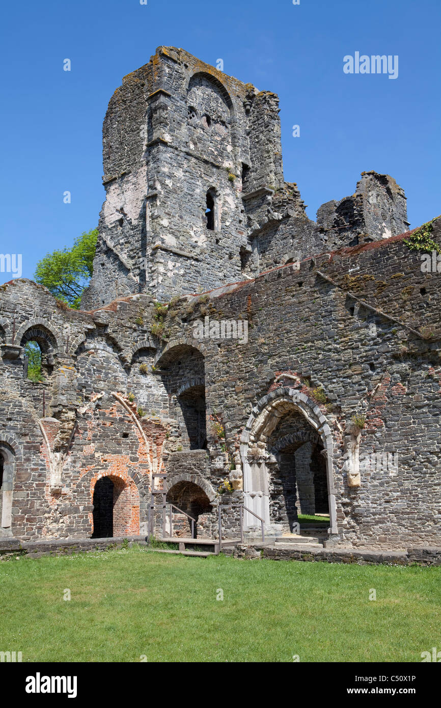 Ruins of the Cistercian Abbey of Villers, Villers-la-Ville, province of Walloon Brabant, Wallonia, Belgium, Europe Stock Photo