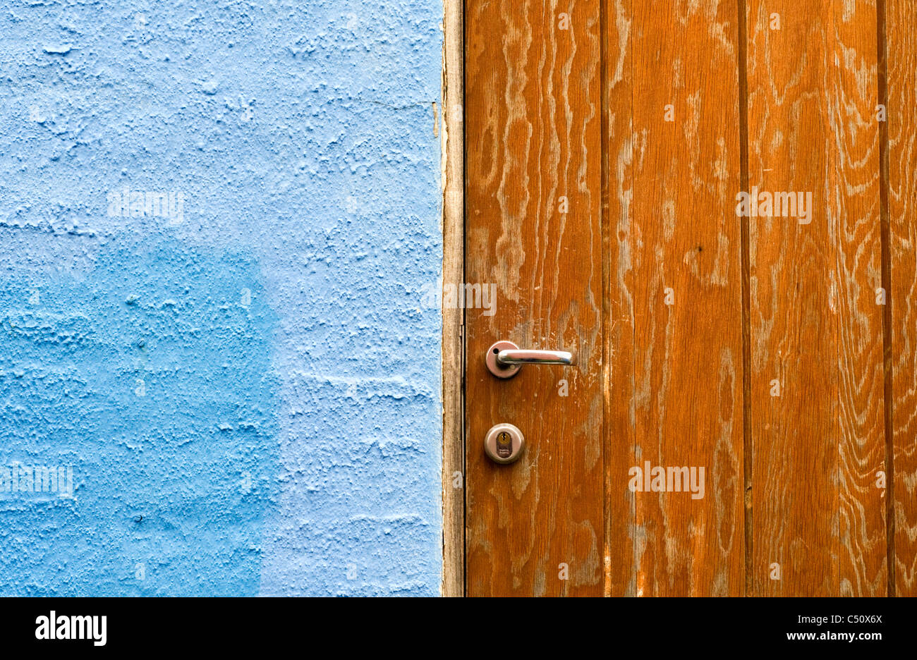 Detail of a house in the town of Sortland, Norway Stock Photo