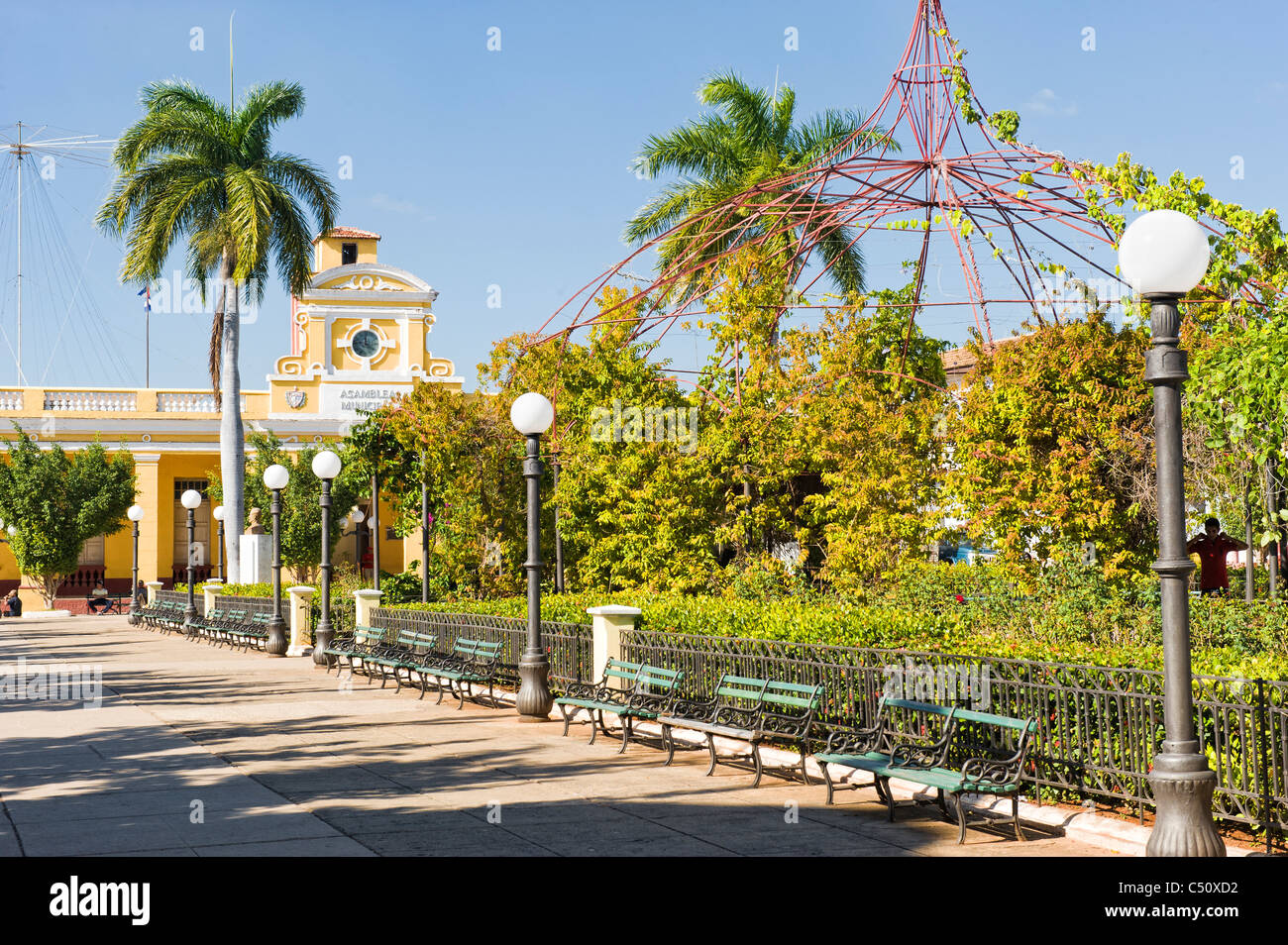 Parque Central, Trinidad, Sancti Spiritus Province, Cuba Stock Photo
