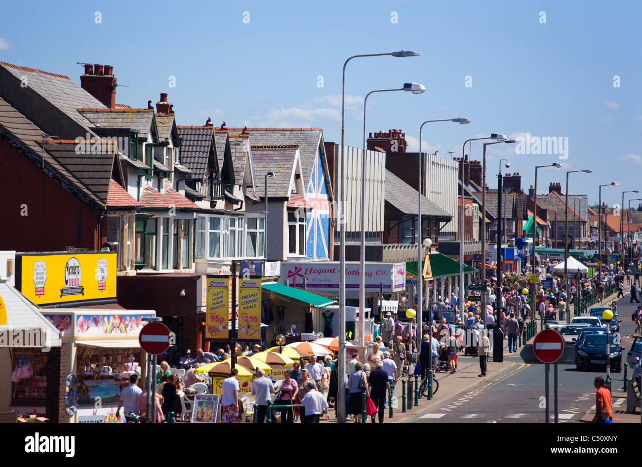 Cleveleys town center Stock Photo