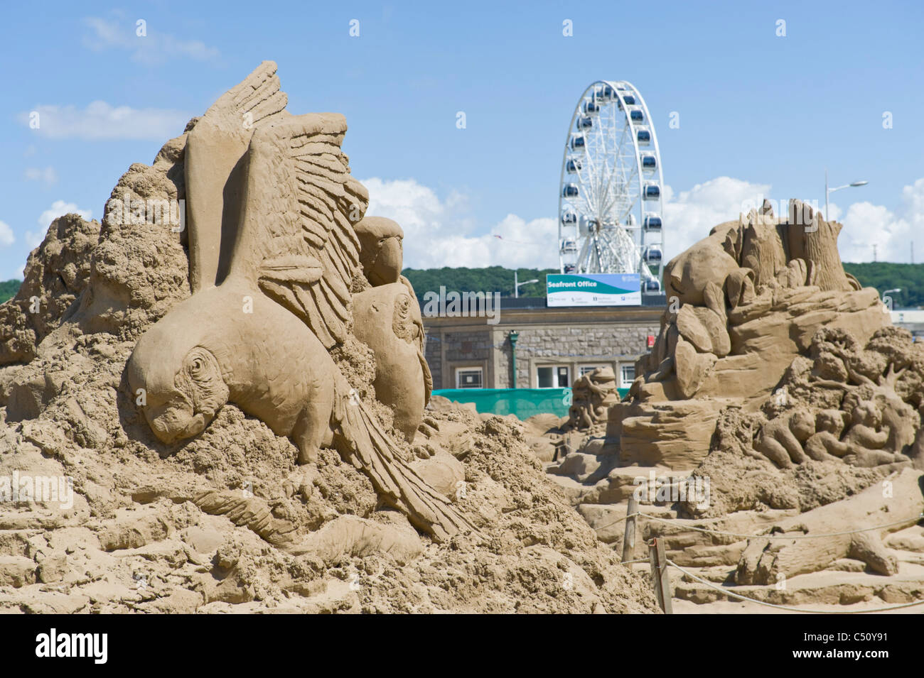 sand-sculpture-festival-on-beach-seafront-at-weston-super-mare-somerset