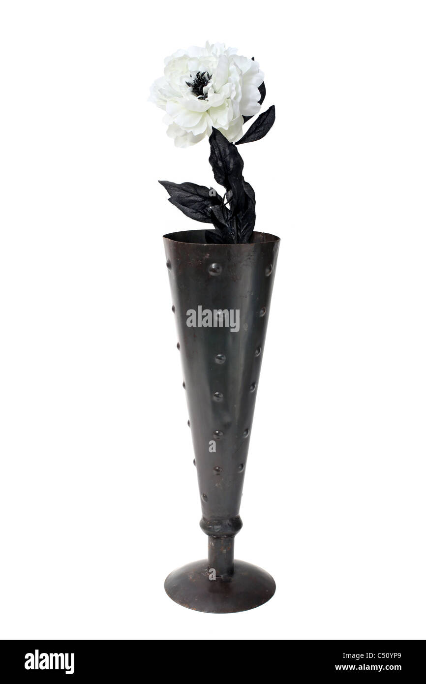 metal vase Stock Photo