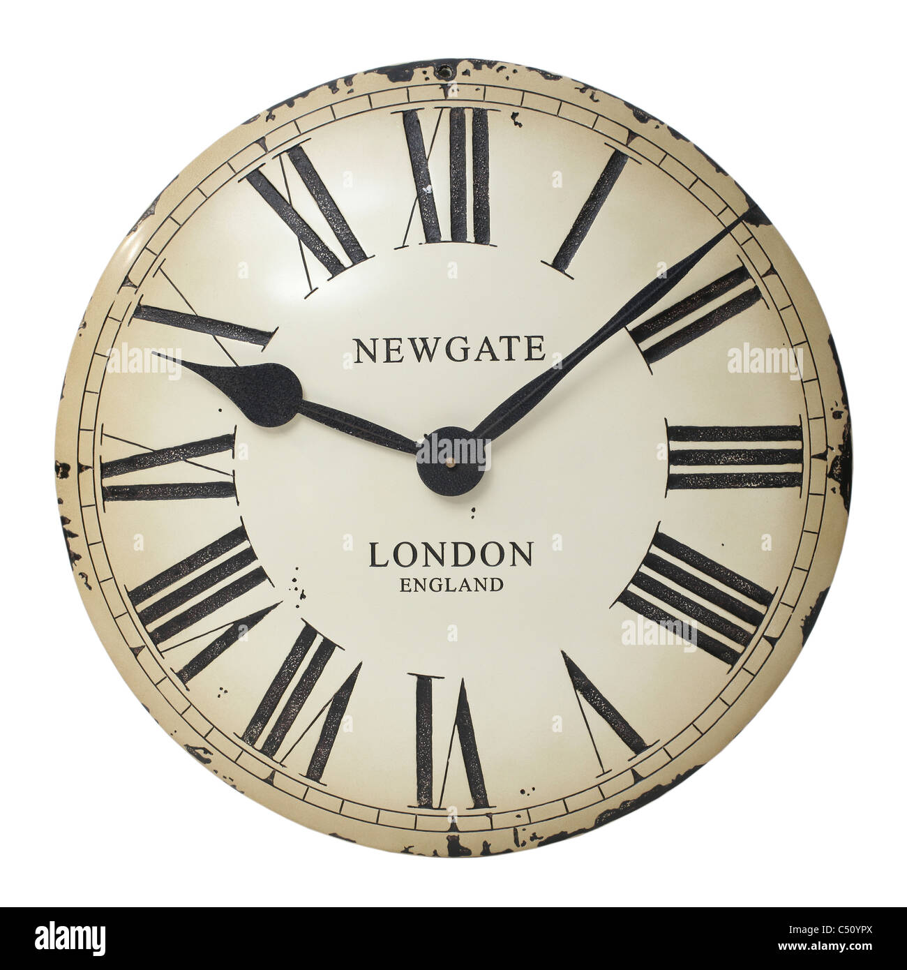 Antique clock midnight wall hires stock photography and images Alamy