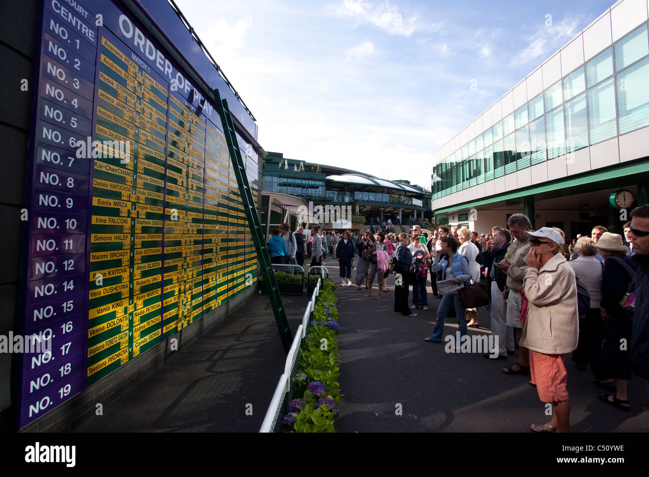 Order Of Play At The Wimbledon Tennis Championships 2011, All England ...