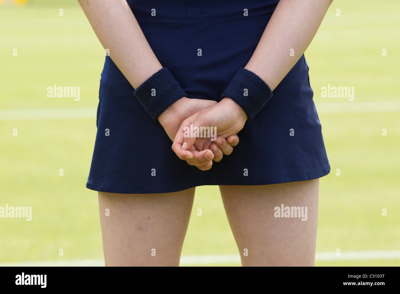 Ball Girl at The Wimbledon Tennis Championships 2011, All England Club, Wimbledon, London, UK.photo:Jeff Gilbert Stock Photo