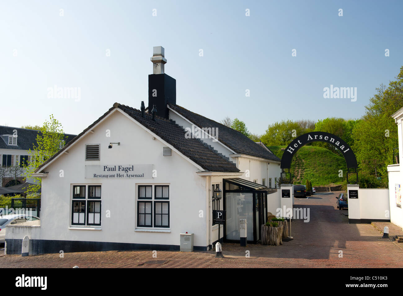 Arsenaal restaurant in Naarden Stock Photo