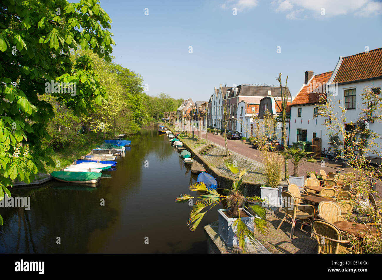 Typical little village in Holland called Naarden vesting Stock Photo