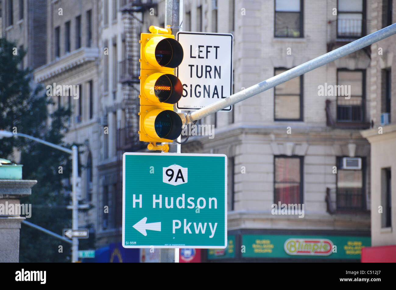 New York Street Signs and Directions Stock Photo Alamy