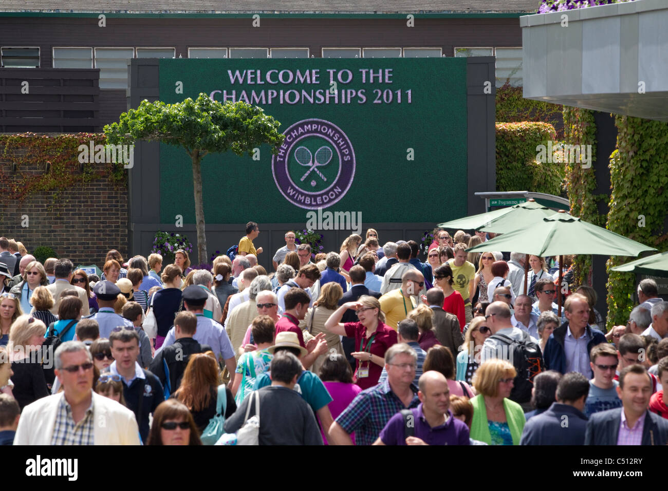 The Wimbledon Tennis Championships 2011, All England Club in the London suburb of Wimbledon. United Kingdom.Photo:Jeff Gilbert Stock Photo