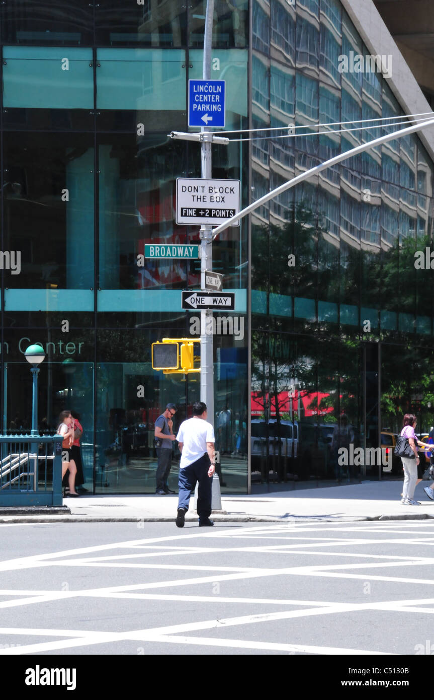 New York Street Signs and Directions Stock Photo Alamy