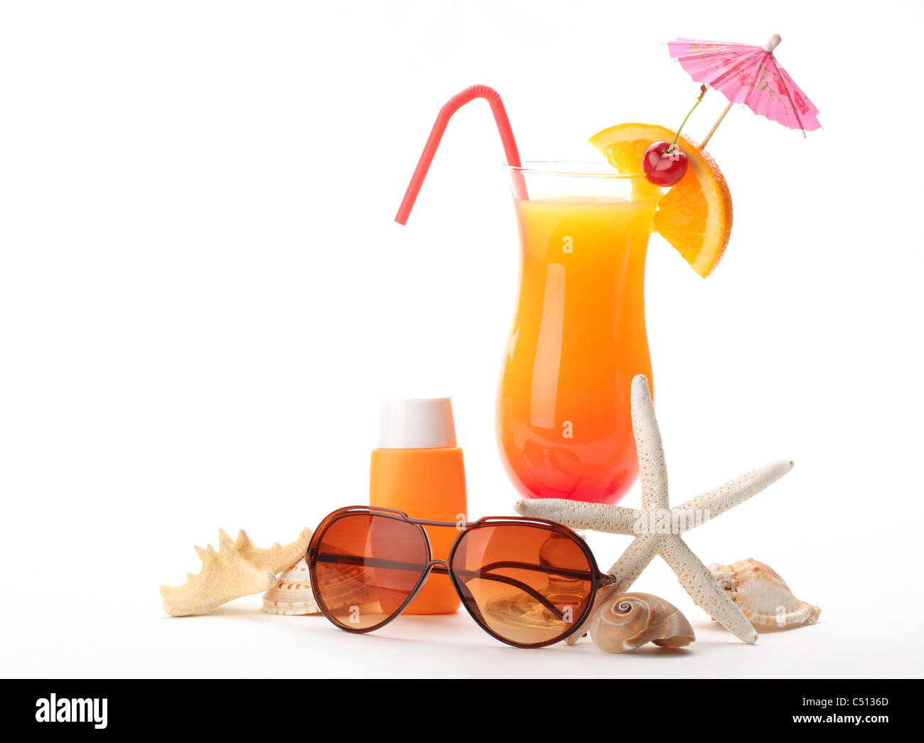 Isolated tropical cocktail hi-res stock photography and images - Alamy
