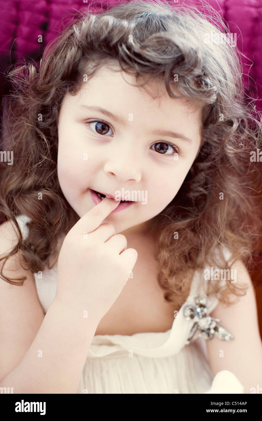 Little girl, portrait Stock Photo