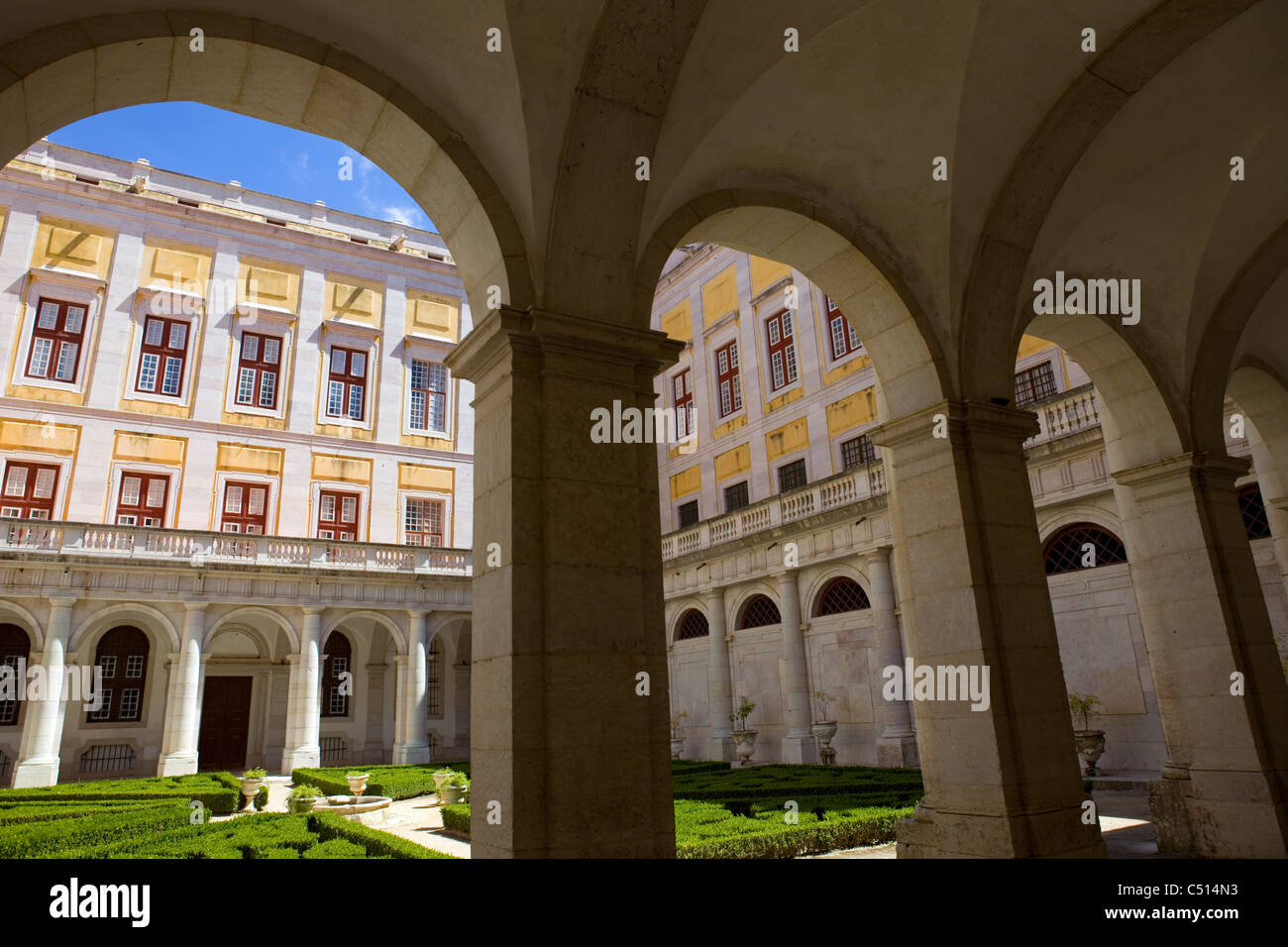Mafra National Palace, cathedral and convent, in Portugal Stock Photo