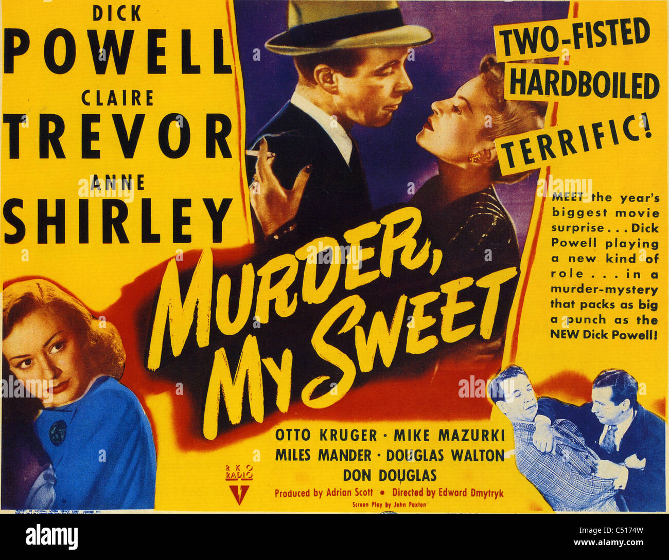 MURDER, MY SWEET 1945 RKO film with Dick Powell, Claire Taylor an Anne ...