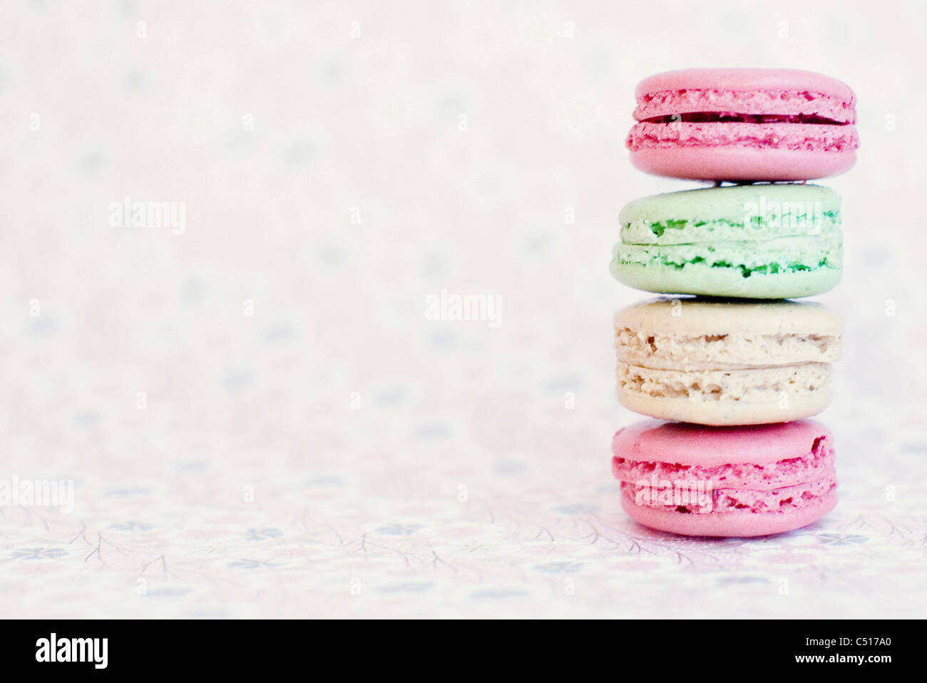 Colorful macarons Stock Photo