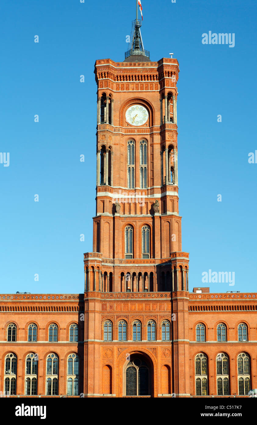 Rotes Rathaus, Berlin, Germany Stock Photo