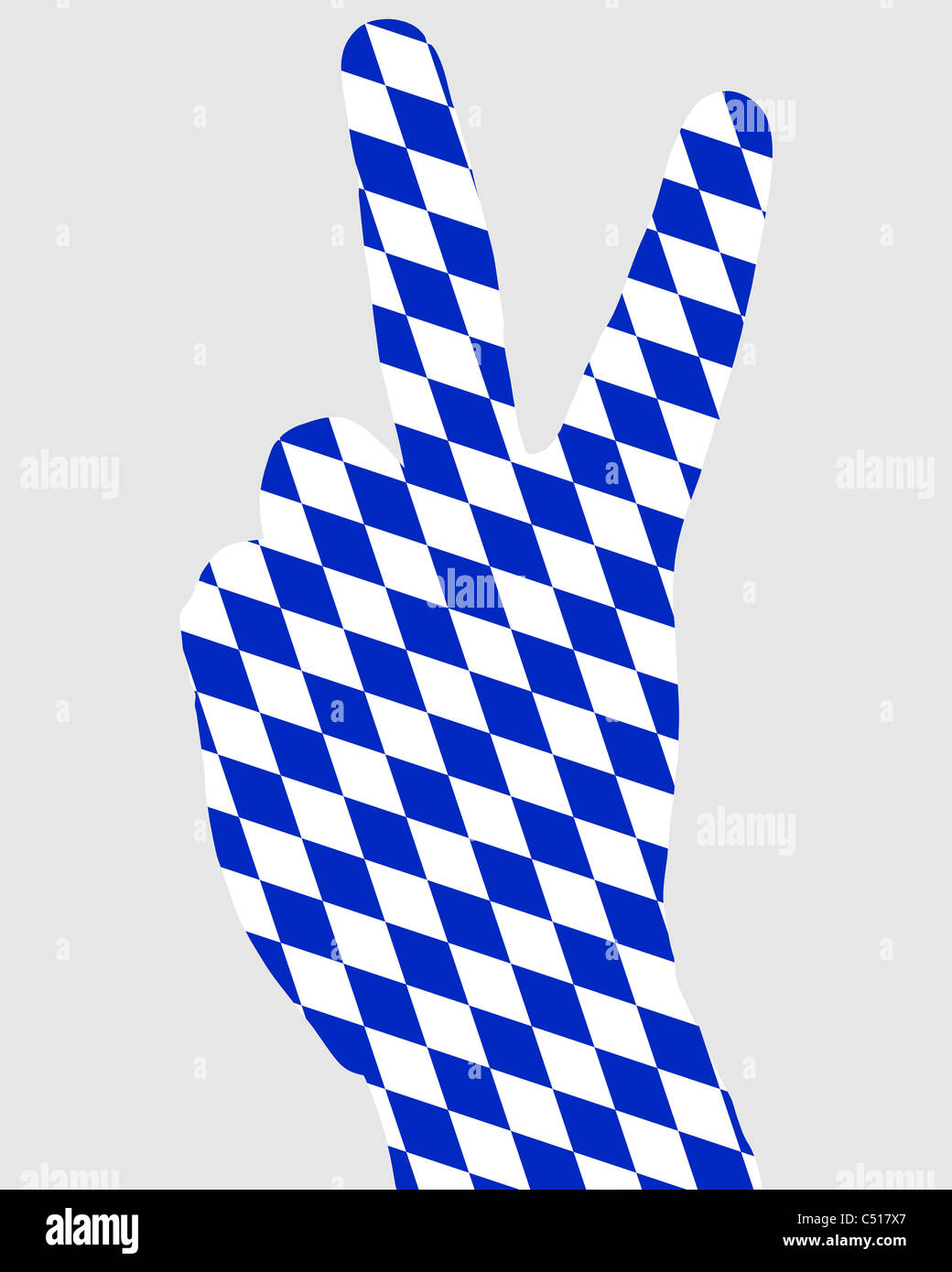 Bavarian finger signal Stock Photo - Alamy