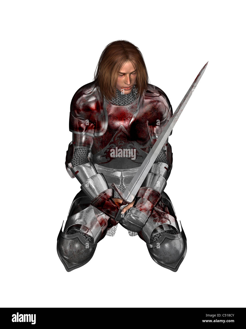 Wounded Knight - 1 Stock Photo