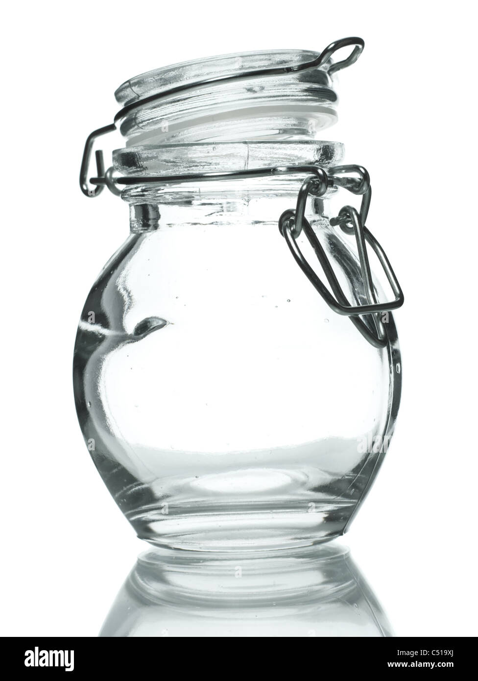 empty glass jar for spice isolated on white Stock Photo Alamy