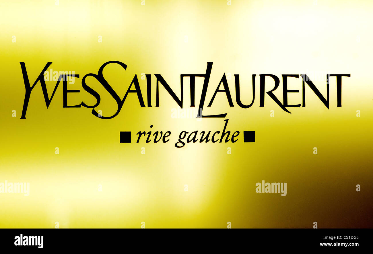 Yves Saint Laurent logo Stock Photo - Alamy