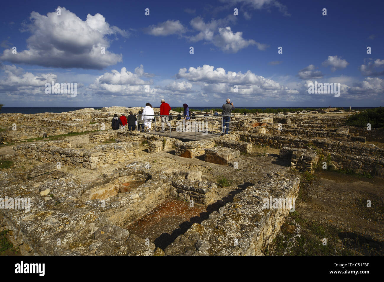 Africa, Tunisia, Kerkouane Archaeological Site, Phoenician Ruins