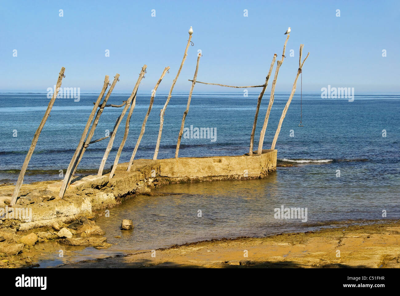 Savudrija Steg - Savudrija landing stage 01 Stock Photo