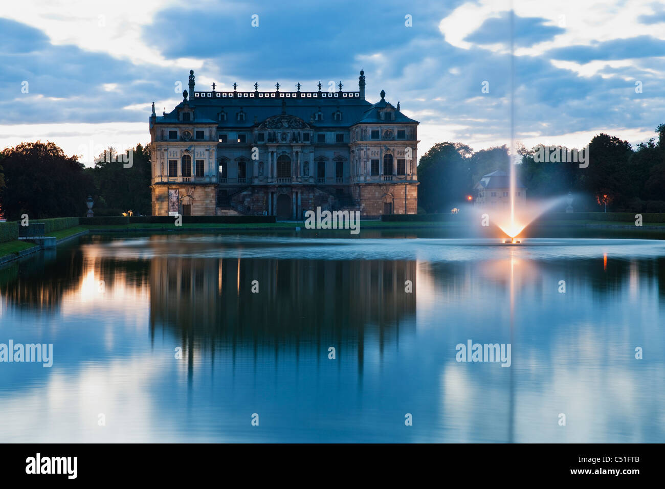 Palais im Großen Garten Dresden | palace in the grosse garten park Dresden Stock Photo