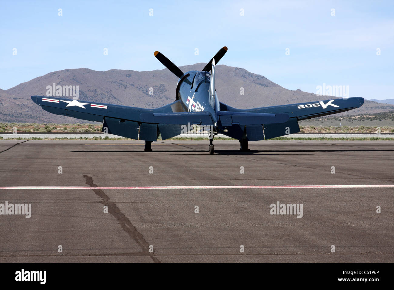 Chance-Vought F4U-4 Corsair. Stock Photo