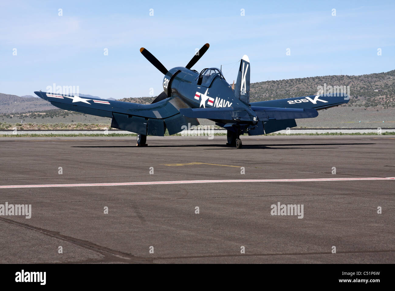 Chance-Vought F4U-4 Corsair. Stock Photo